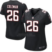 Camiseta Atlanta Falcons Coleman Negro Nike Game NFL Mujer