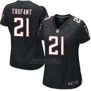Camiseta Atlanta Falcons Trufant Negro Nike Game NFL Mujer