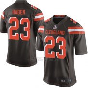 Camiseta Cleveland Browns Haden Marron Nike Game NFL Hombre