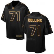 Camiseta Dallas Cowboys Collins Negro 2016 Nike Elite Pro Line Gold NFL Hombre
