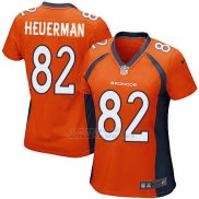 Camiseta Denver Broncos Heuerman Naranja Nike Game NFL Mujer