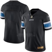 Camiseta Detroit Lions Negro Nike Gold Legend NFL Hombre