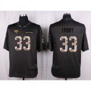 Camiseta Jacksonville Jaguars Ivory Apagado Gris Nike Anthracite Salute To Service NFL Hombre