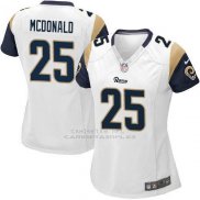 Camiseta Los Angeles Rams Mcdonald Blanco Nike Game NFL Mujer