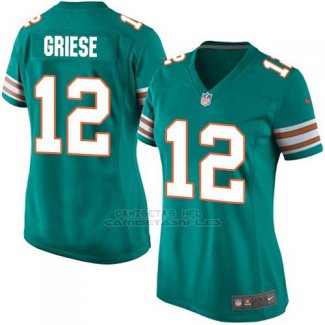 Camiseta Miami Dolphins Griese Verde Oscuro Nike Game NFL Mujer
