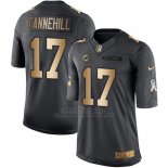 Camiseta Miami Dolphins Tannehill Negro 2016 Nike Gold Anthracite Salute To Service NFL Hombre