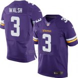 Camiseta Minnesota Vikings Walsh Violeta Nike Elite NFL Hombre