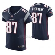 Camiseta NFL Elite Hombre New England Patriots Rob Gronkowski Azul Vapor Untouchable