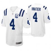 Camiseta NFL Game Hombre Indianapolis Colts Adam Vinatieri Blanco 35th Anniversary