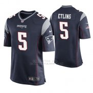 Camiseta NFL Game Hombre New England Patriots Danny Etling Azul