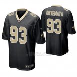 Camiseta NFL Game Hombre New Orleans Saints David Onyemata Negro