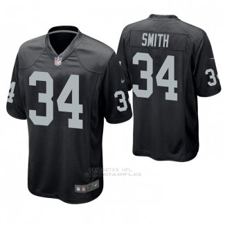 Camiseta NFL Game Las Vegas Raiders Rod Smith Negro