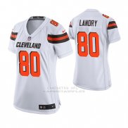 Camiseta NFL Game Mujer Cleveland Browns Jarvis Landry Blanco