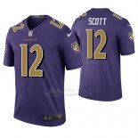 Camiseta NFL Legend Hombre Baltimore Ravens Jaleel Scott Violeta Color Rush