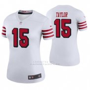 Camiseta NFL Legend Mujer San Francisco 49ers Trent Taylor Blanco Color Rush
