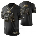 Camiseta NFL Limited Carolina Panthers Efe Obada Golden Edition Negro