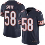Camiseta NFL Limited Hombre Chicago Bears 58 Roquan Smith Azul Stitched Vapor Untouchable