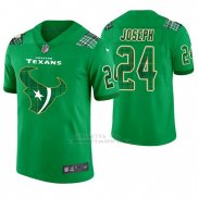 Camiseta NFL Limited Hombre Houston Texans Johnathan Joseph St. Patrick's Day Verde