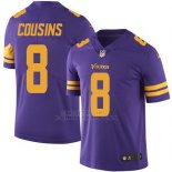 Camiseta NFL Limited Hombre Minnesota Vikings 8 Kirk Cousins Youth Violeta Rush Vapor Untouchable