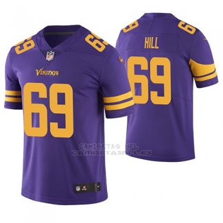 Camiseta NFL Limited Hombre Minnesota Vikings Rashod Hill Violeta Color Rush