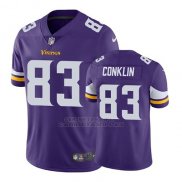 Camiseta NFL Limited Hombre Minnesota Vikings Tyler Conklin Violeta Vapor Untouchable