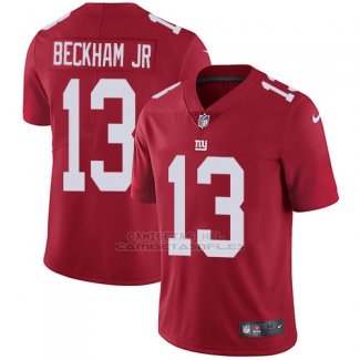 Camiseta NFL Limited Hombre New York Giants 13 Odell Beckham Jr Rojo Alterno Stitched Vapor Untouchable