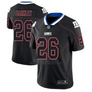 Camiseta NFL Limited Hombre New York Giants Saquon Barkley Negro Color Rush 2018 Lights Out