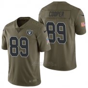 Camiseta NFL Limited Hombre Oakland Raiders 89 Amari Cooper 2017 Salute To Service Verde