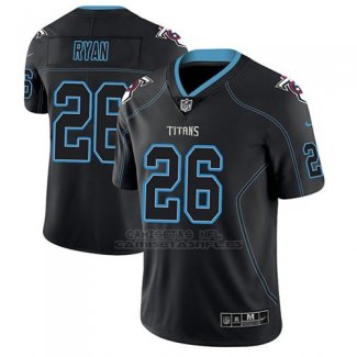 Camiseta NFL Limited Hombre Tennessee Titans Logan Ryan Negro Color Rush 2018 Lights Out