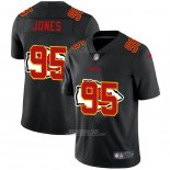 Camiseta NFL Limited Kansas City Chiefs Jones Logo Dual Overlap Negro