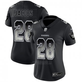 Camiseta NFL Limited Mujer Las Vegas Raiders Jacobs Smoke Fashion Negro