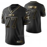 Camiseta NFL Limited New York Jets Tom Compton Golden Edition Negro