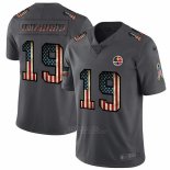 Camiseta NFL Limited Pittsburgh Steelers Smith-Schuster Retro Flag Negro