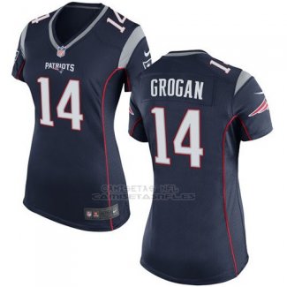 Camiseta New England Patriots Grogan Negro Nike Game NFL Mujer