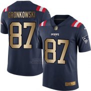 Camiseta New England Patriots Gronkowski Profundo Azul Nike Gold Legend NFL Hombre
