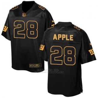 Camiseta New York Giants Apple 2016 Negro Nike Elite Pro Line Gold NFL Hombre