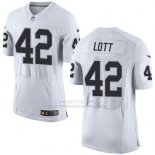 Camiseta Oakland Raiders Lott Blanco Nike Elite NFL Hombre