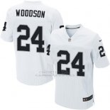 Camiseta Oakland Raiders Woodson Blanco Nike Elite NFL Hombre