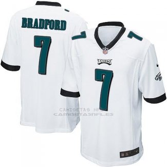 Camiseta Philadelphia Eagles Bradford Blanco Nike Game NFL Hombre
