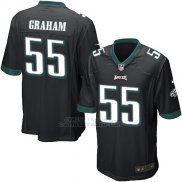 Camiseta Philadelphia Eagles Graham Negro Nike Game NFL Hombre
