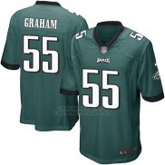 Camiseta Philadelphia Eagles Graham Verde Nike Game NFL Oscuro Nino