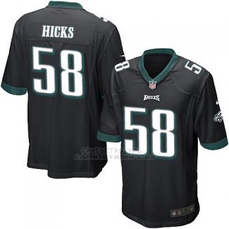 Camiseta Philadelphia Eagles Hicks Negro Nike Game NFL Nino