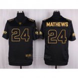 Camiseta Philadelphia Eagles Mathews Negro Nike Elite Pro Line Gold NFL Hombre