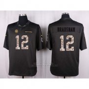 Camiseta Pittsburgh Steelers Bradsham Apagado Gris Nike Anthracite Salute To Service NFL Hombre