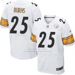 Camiseta Pittsburgh Steelers Burns Blanco Nike Elite NFL Hombre