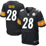 Camiseta Pittsburgh Steelers Davis Negro Nike Elite NFL Hombre