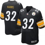 Camiseta Pittsburgh Steelers Harris Negro Nike Game NFL Hombre