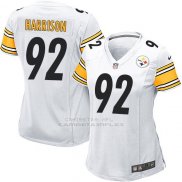 Camiseta Pittsburgh Steelers Harrison Blanco Nike Game NFL Mujer