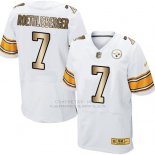 Camiseta Pittsburgh Steelers Roethlisberger Blanco Nike Gold Elite NFL Hombre