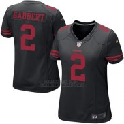 Camiseta San Francisco 49ers Gabbert Negro Nike Game NFL Mujer